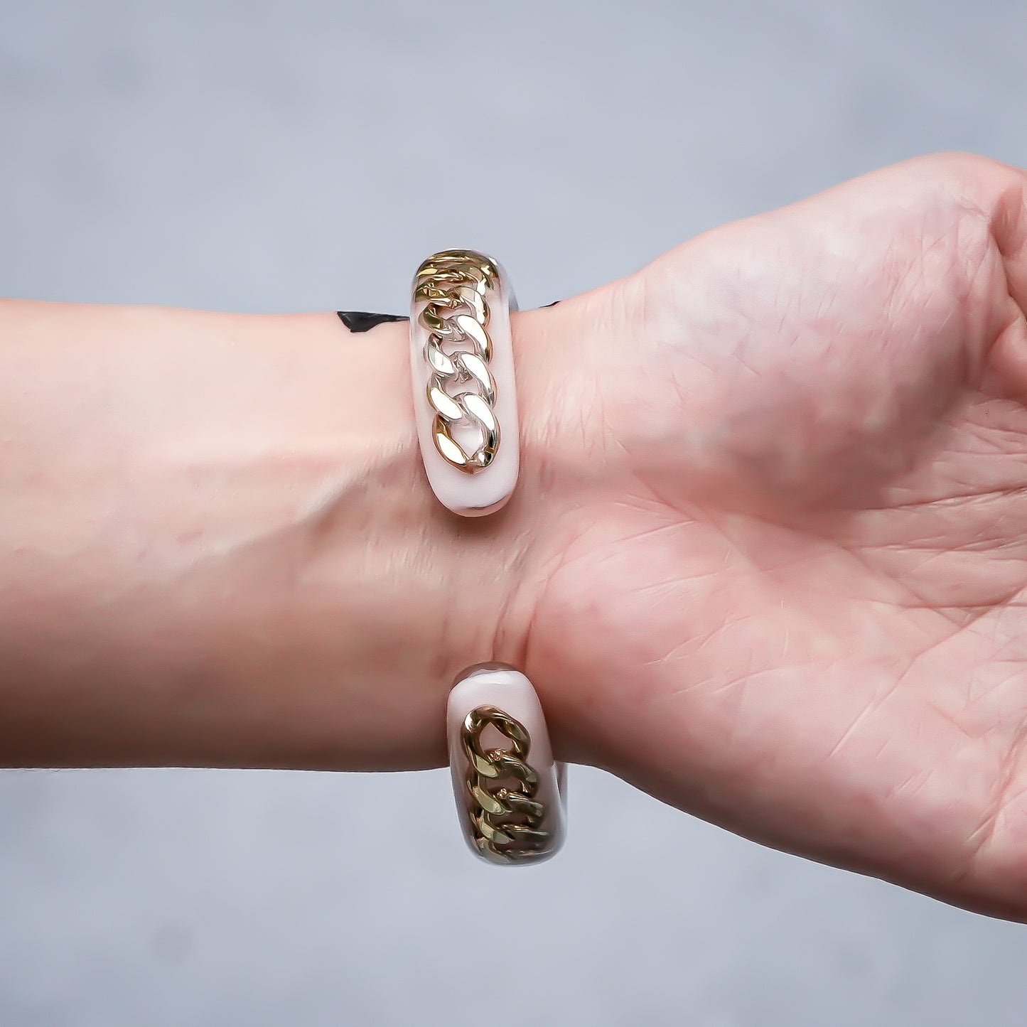 LOVE BRACELET / BABY / GOLD / SMOKY PINK