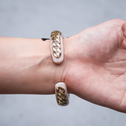 LOVE BRACELET / BABY / GOLD / SMOKY PINK