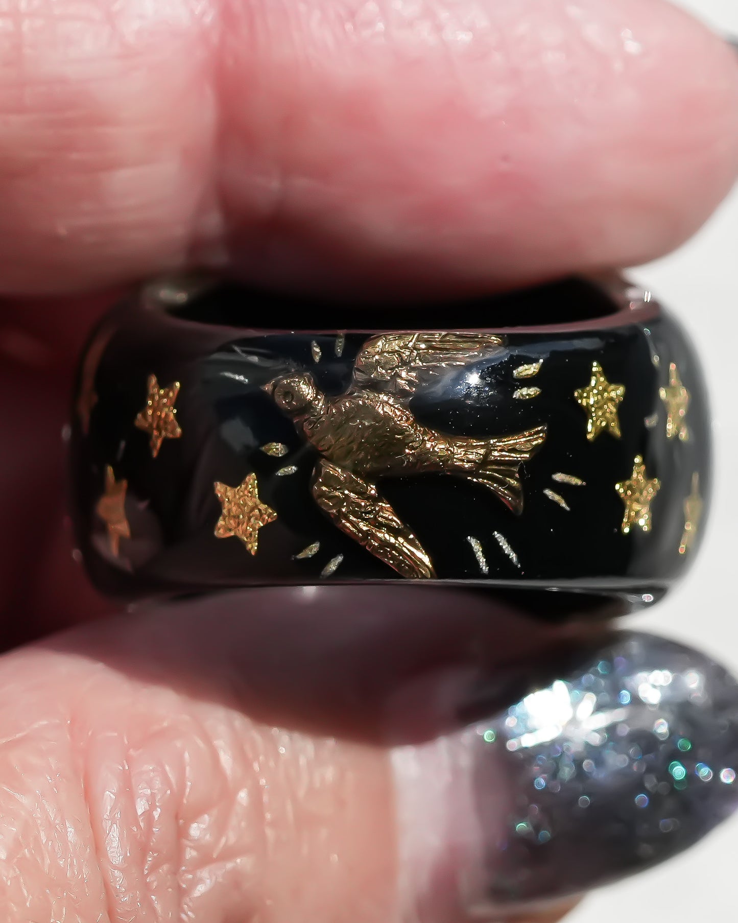 The Eye of Destiny Ring / BLACK / #13