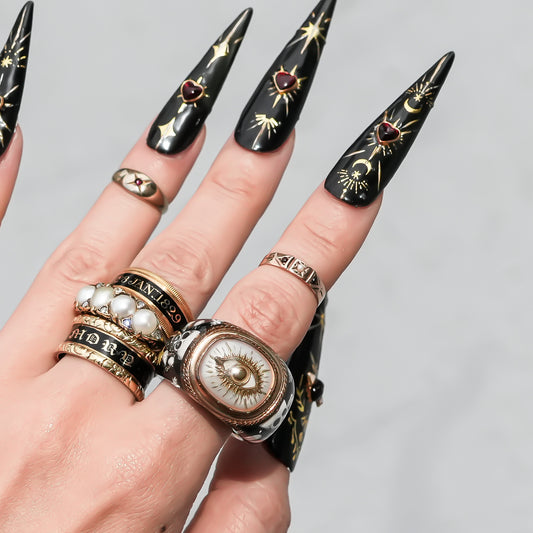 The Eye of Destiny Ring / BLACK / #13
