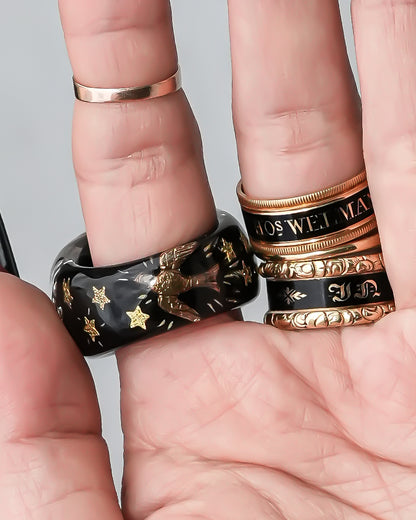 The Eye of Destiny Ring / BLACK / #13