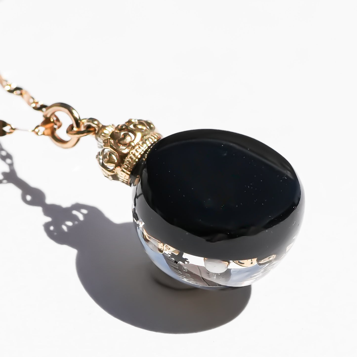 Miniature Ornament Necklace / Memento mori / Black