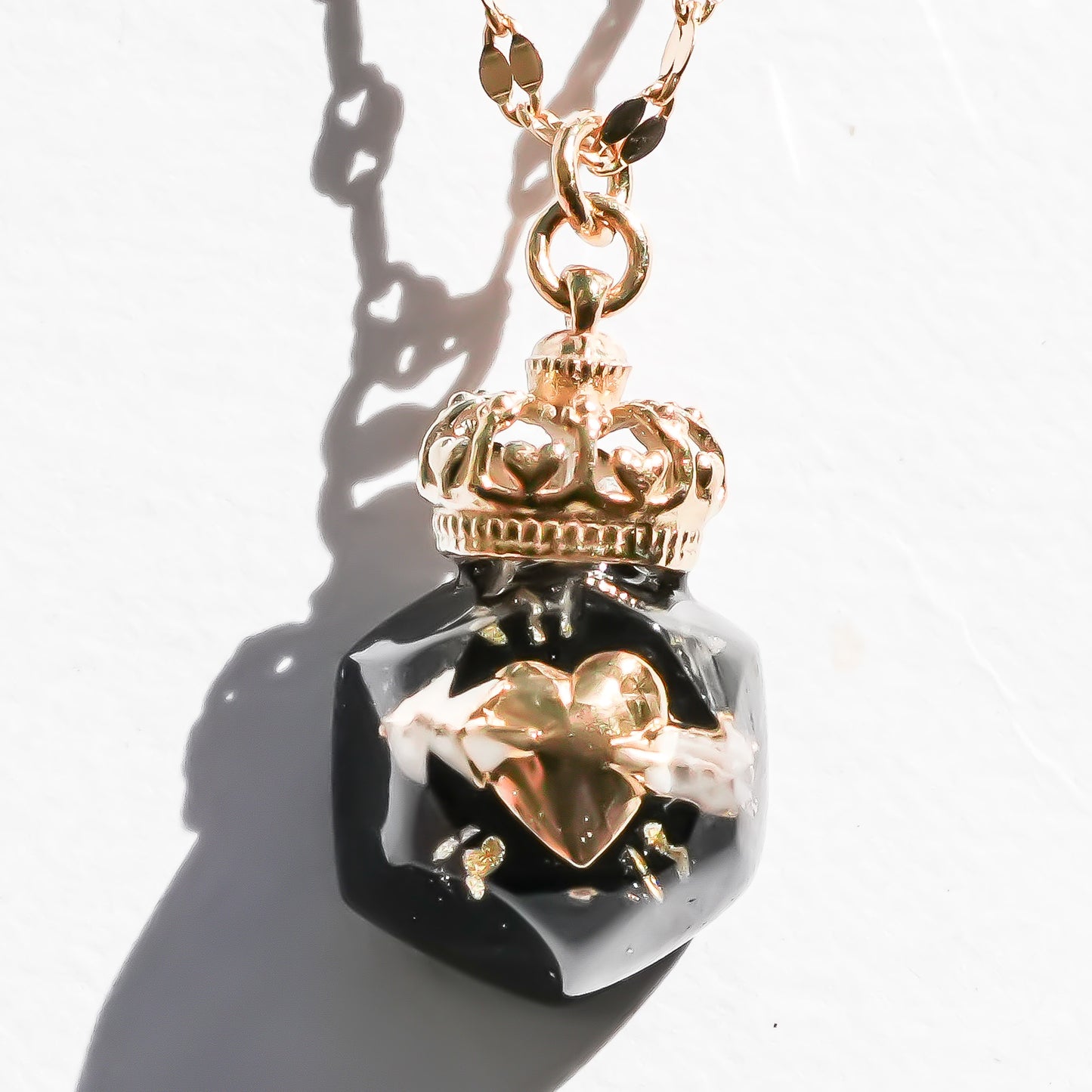 Miniature Ornament Necklace / Arrow Heart