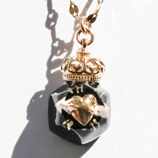 Miniature Ornament Necklace / Arrow Heart