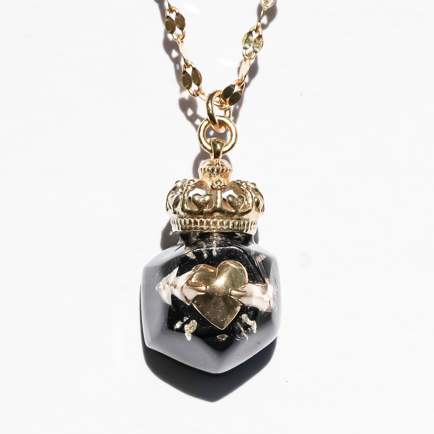 Miniature Ornament Necklace / Arrow Heart