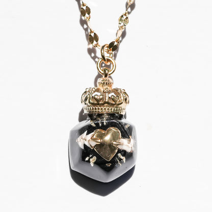 Miniature Ornament Necklace / Arrow Heart