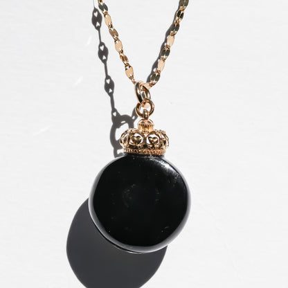 Miniature Ornament Necklace / Memento mori / Black 2