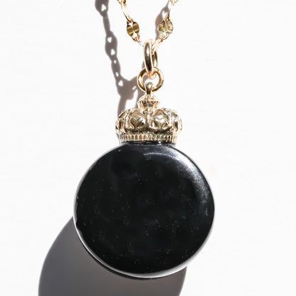 Miniature Ornament Necklace / Bear / Black