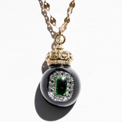 Miniature Ornament Necklace / Jewel Green