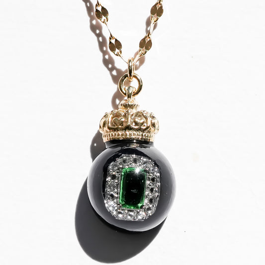 Miniature Ornament Necklace / Jewel Green