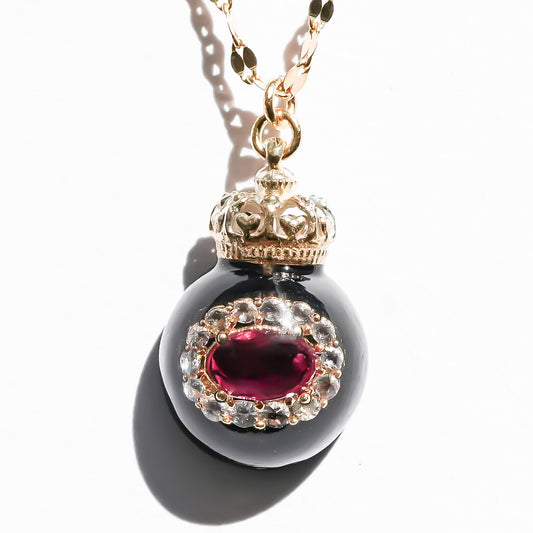 Miniature Ornament Necklace / Jewel Pink