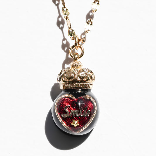 Miniature Ornament Necklace / Heart / Smile