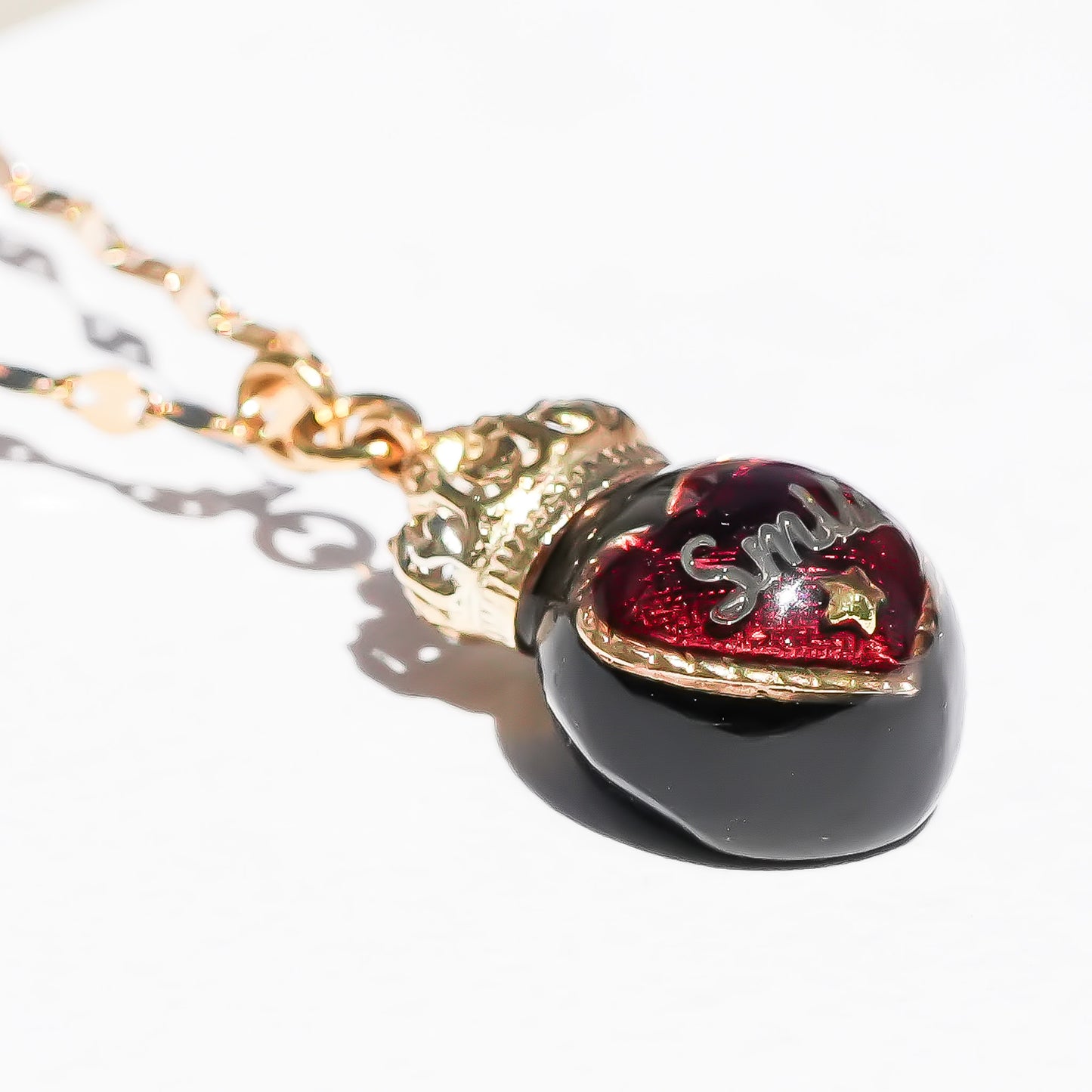 Miniature Ornament Necklace / Heart / Smile