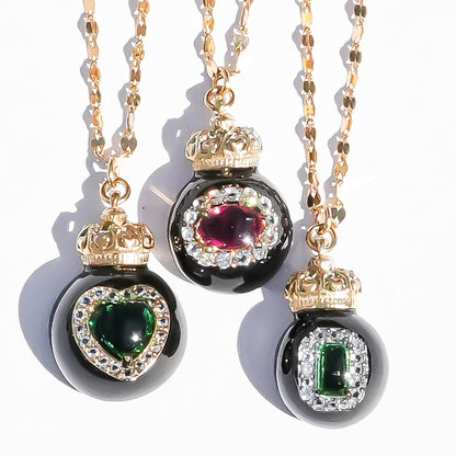 Miniature Ornament Necklace / Jewel Green