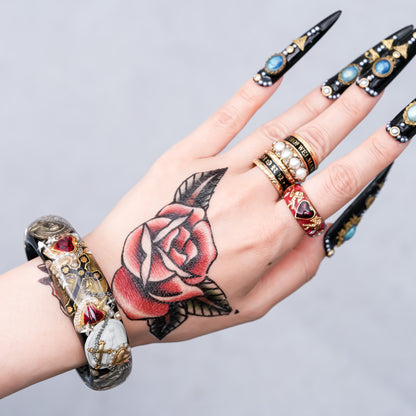 Pilgrim Reliquary Bracelet - Black × Antique Mix