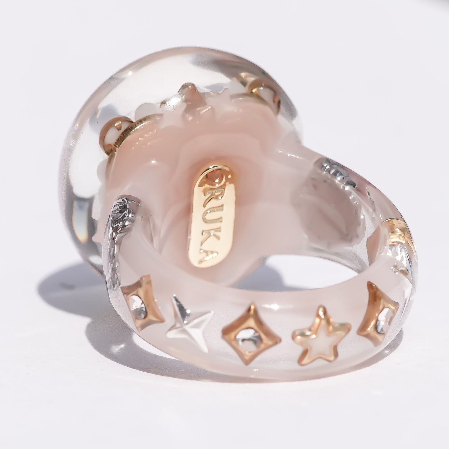 Pink Opal Moonlight Ring / #10 #13