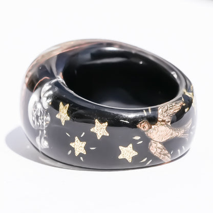 The Eye of Destiny Ring / BLACK / #13