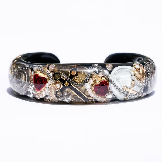 Pilgrim Reliquary Bracelet - Black × Antique Mix