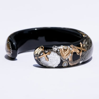Pilgrim Reliquary Bracelet - Black × Antique Mix