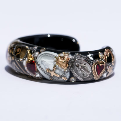 Pilgrim Reliquary Bracelet - Black × Antique Mix