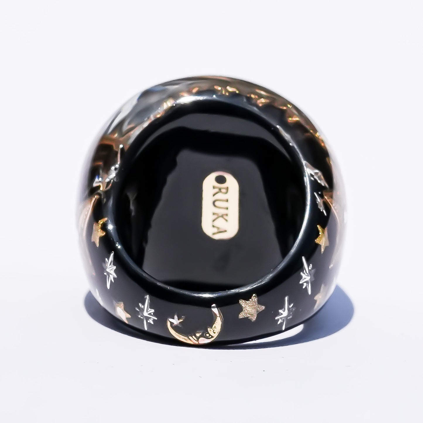Midnight Madonna Ring - Black × Gold / #16