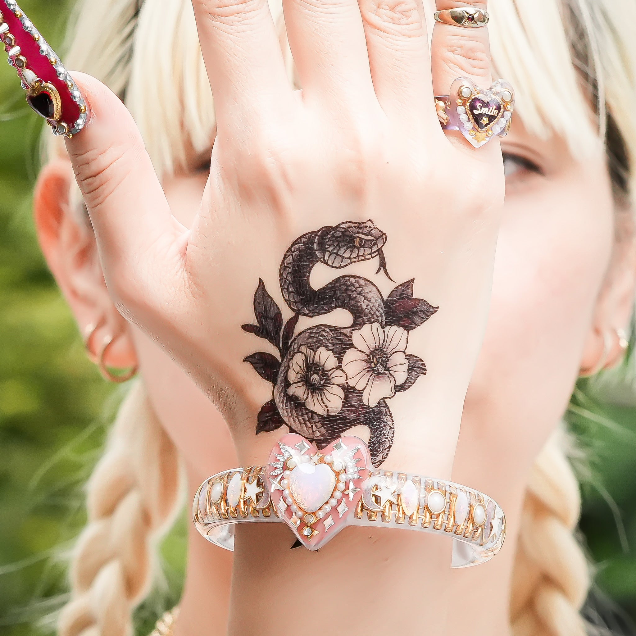 ロマンティックリップ フラワーリングハート ロマンチックな唇 マジックワンド 桜 ビックハートリング（マジックアワー） | マルベリコ