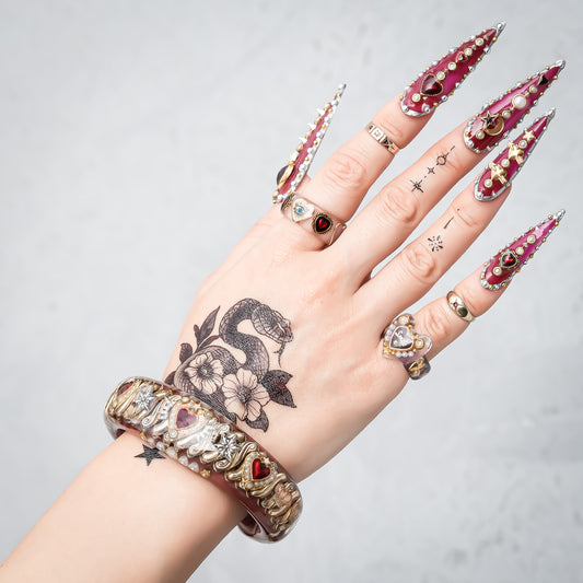 Sweet Heart Crown Bangle – Smoky Brown