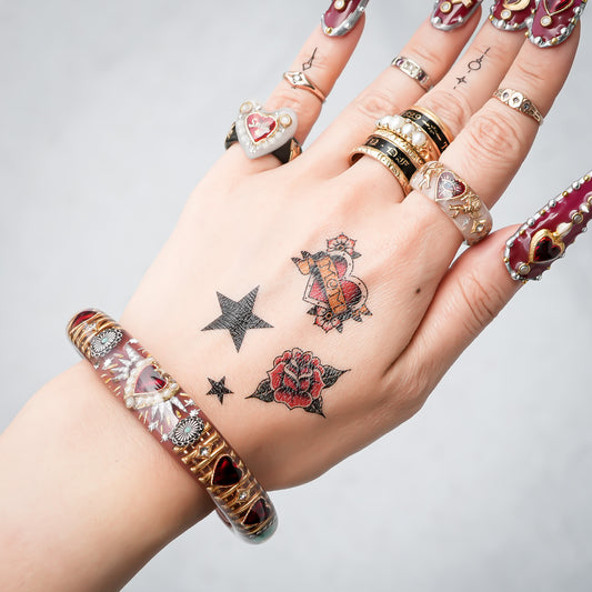 Royal Heart & Turquoise Bracelet – Smoky Brown