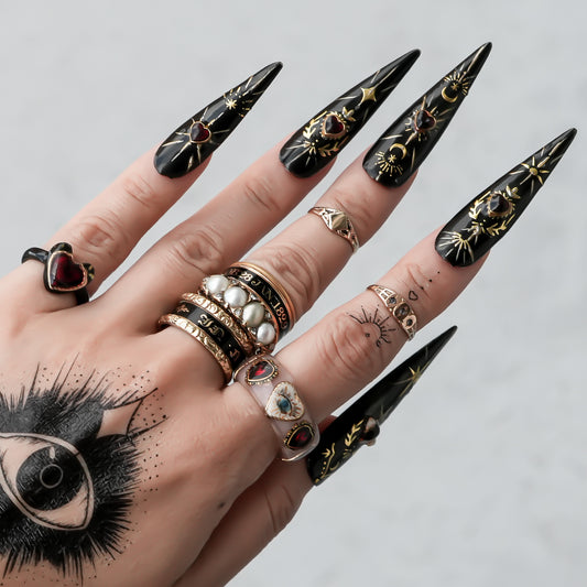 Mystic Eye Heart Ring – Smoky Pink / #11 #12