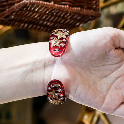 Sacred Heart Bracelet - Red × Gold