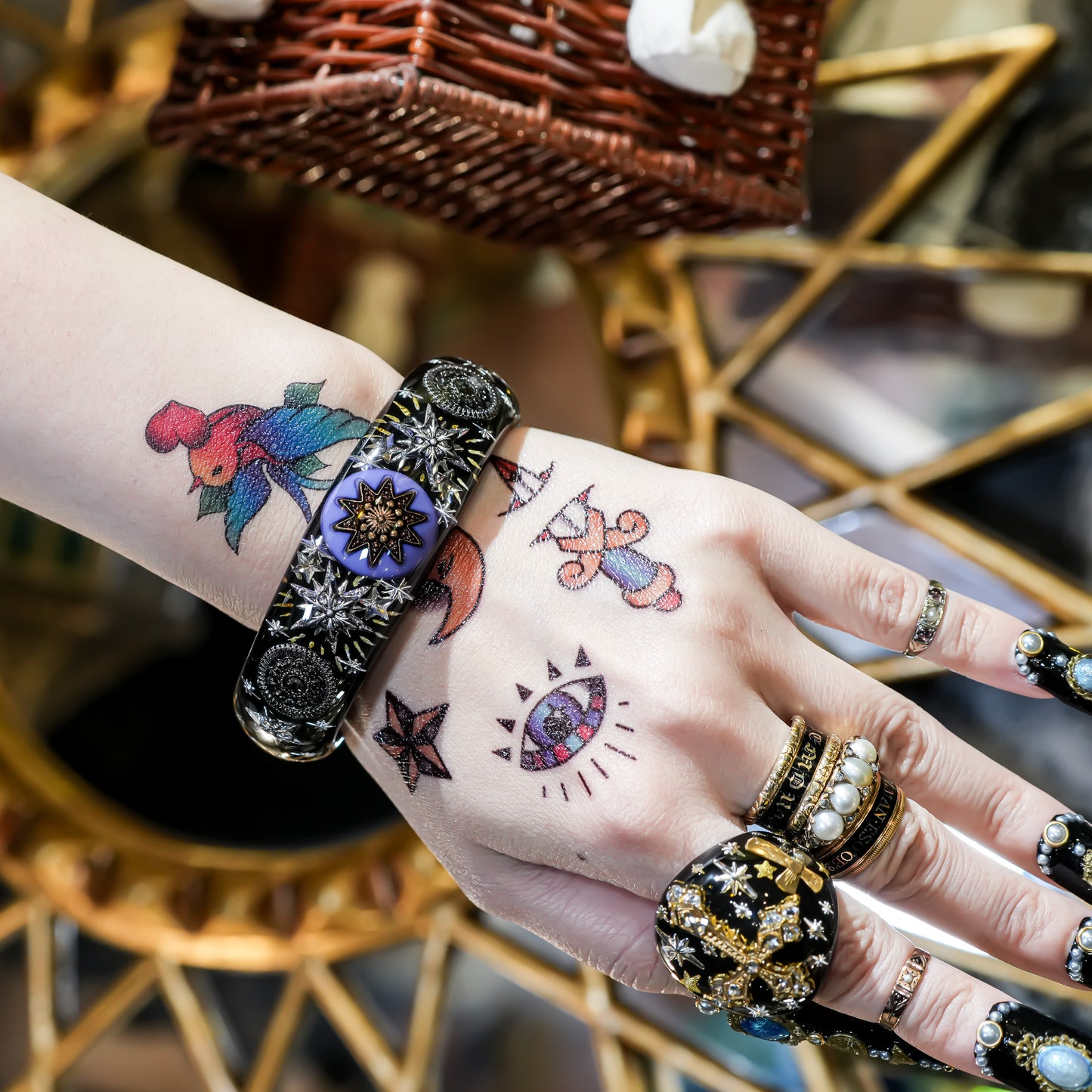 Midnight Star Bracelet - Black × Dark Blue