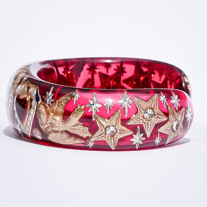 Sacred Heart Bracelet - Red × Gold