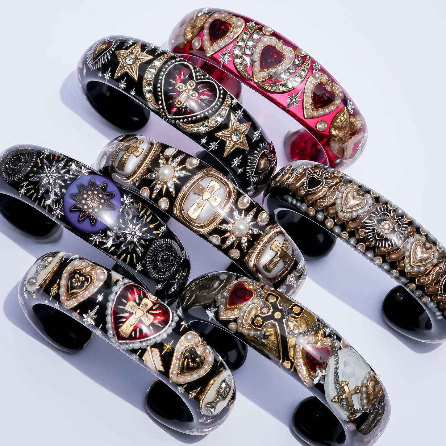 Pilgrim Reliquary Bracelet - Black × Antique Mix