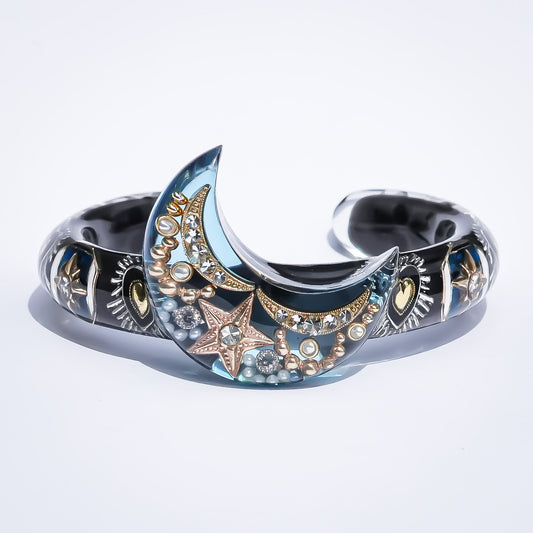 Blue Moon Spell Bracelet - Black × Blue