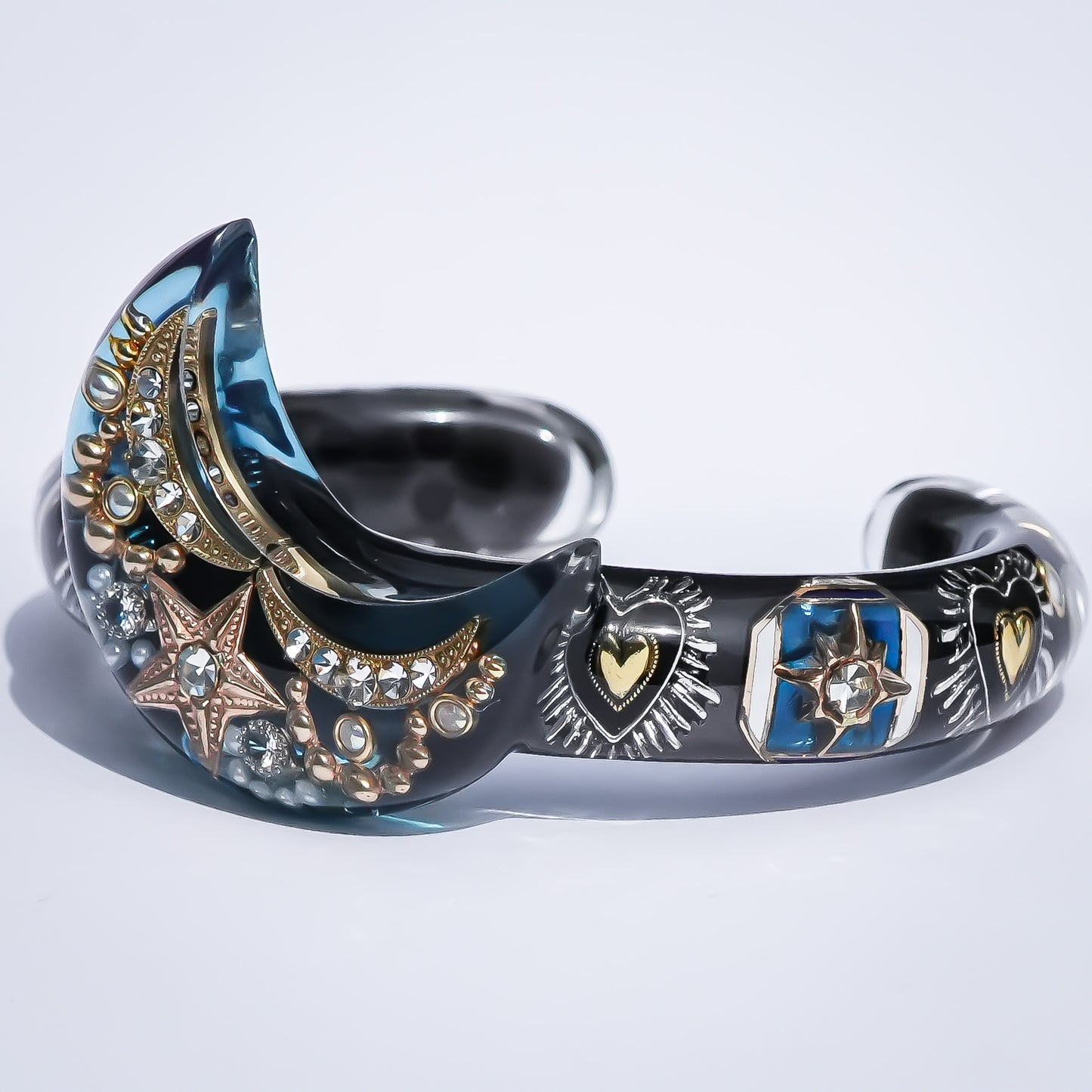 Blue Moon Spell Bracelet - Black × Blue