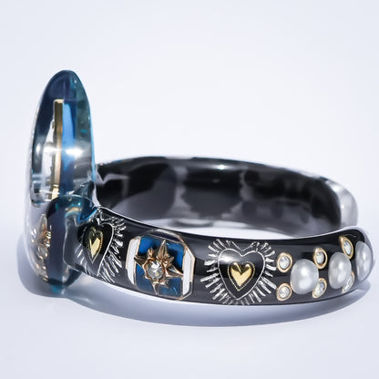Blue Moon Spell Bracelet - Black × Blue