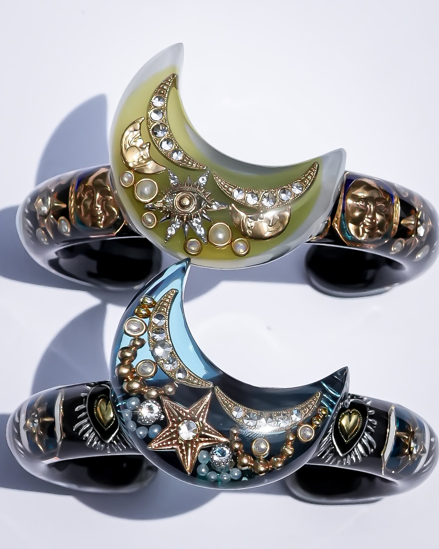 Yellow Moon Spell Bracelet - Black × Yellow