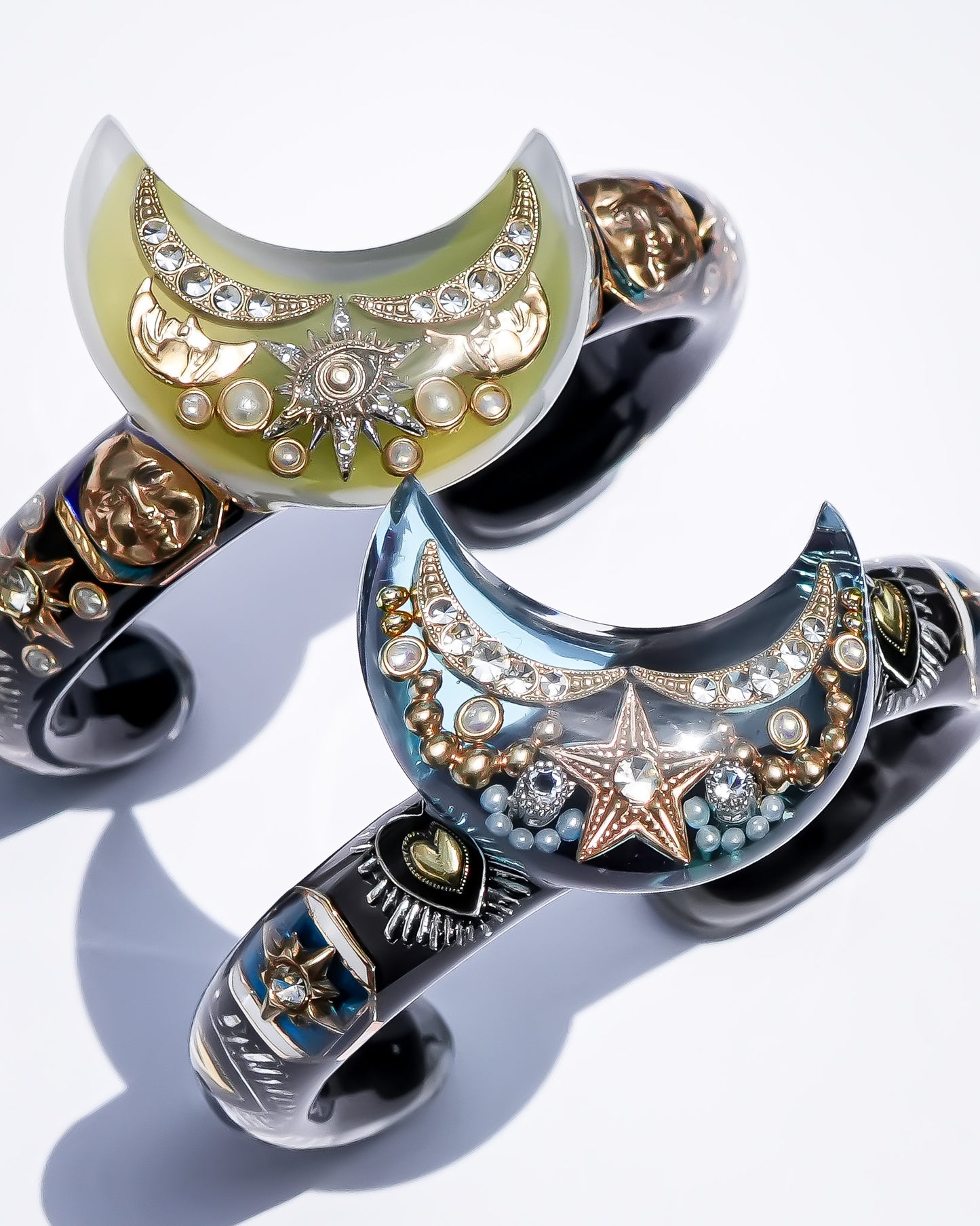 Yellow Moon Spell Bracelet - Black × Yellow