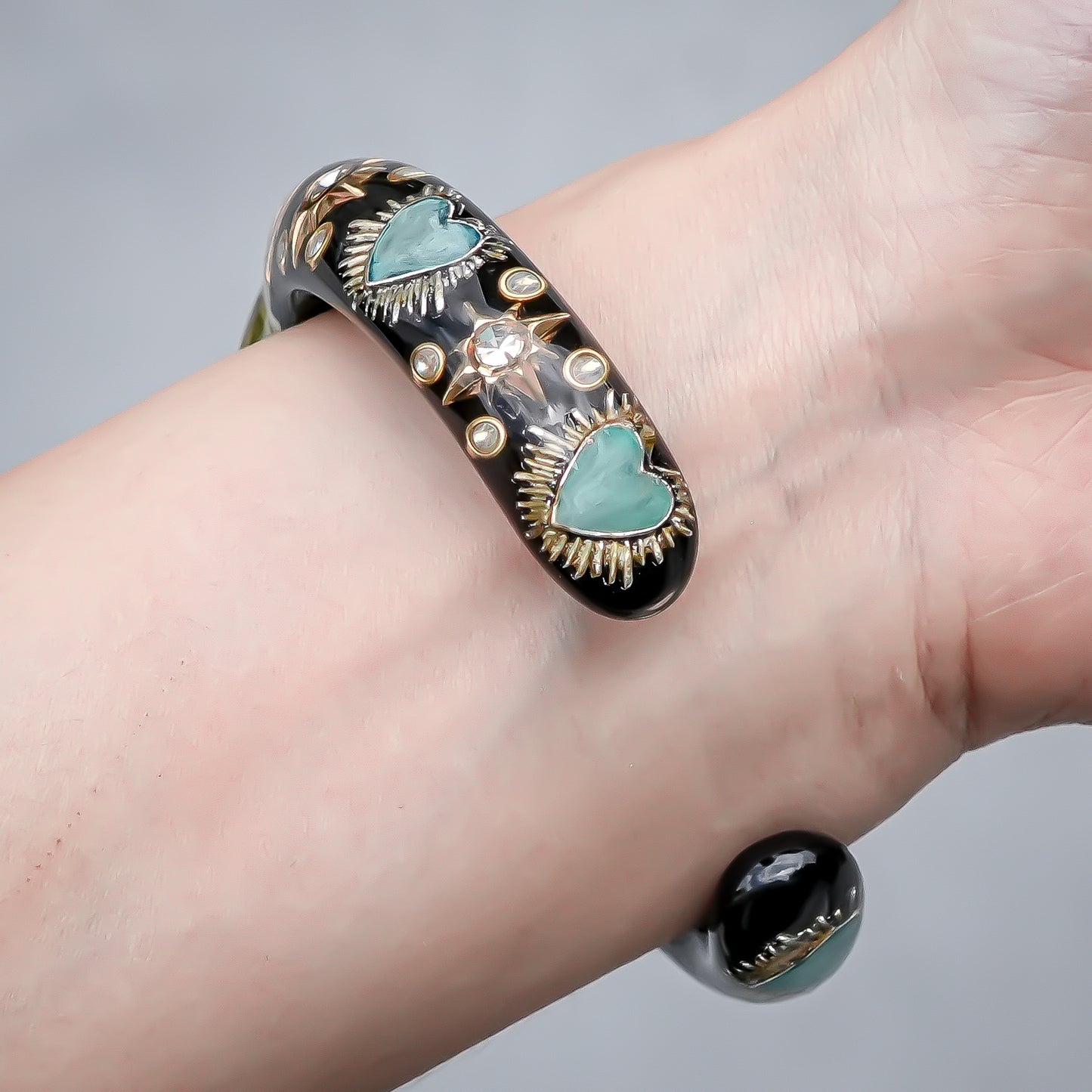 Yellow Moon Spell Bracelet - Black × Yellow
