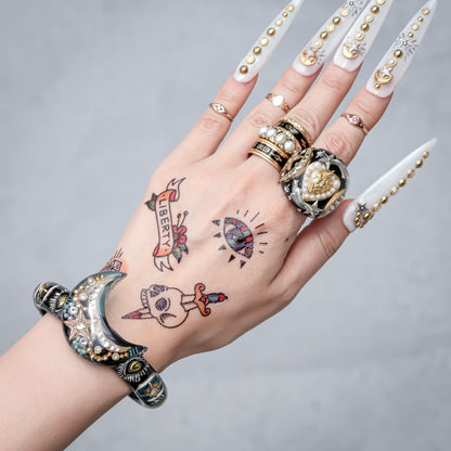 Blue Moon Spell Bracelet - Black × Blue