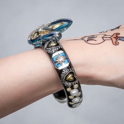 Blue Moon Spell Bracelet - Black × Blue