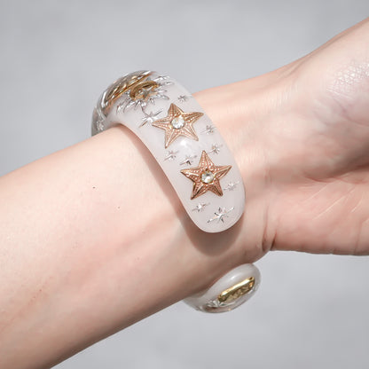 Celestial Eye Bracelet - Smoky White