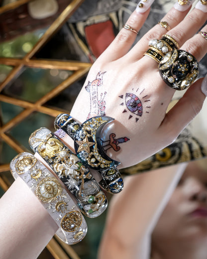 Blue Moon Spell Bracelet - Black × Blue