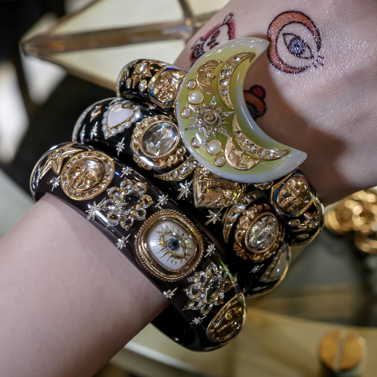 Celestial Eye Bracelet - Smoky Brown