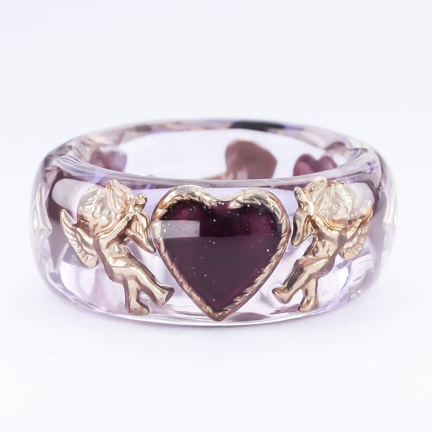 ANGEL RING / HEART ARROW / PURPLE / #12