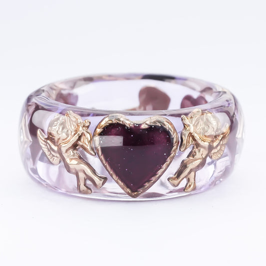 ANGEL RING / HEART ARROW / PURPLE / #12