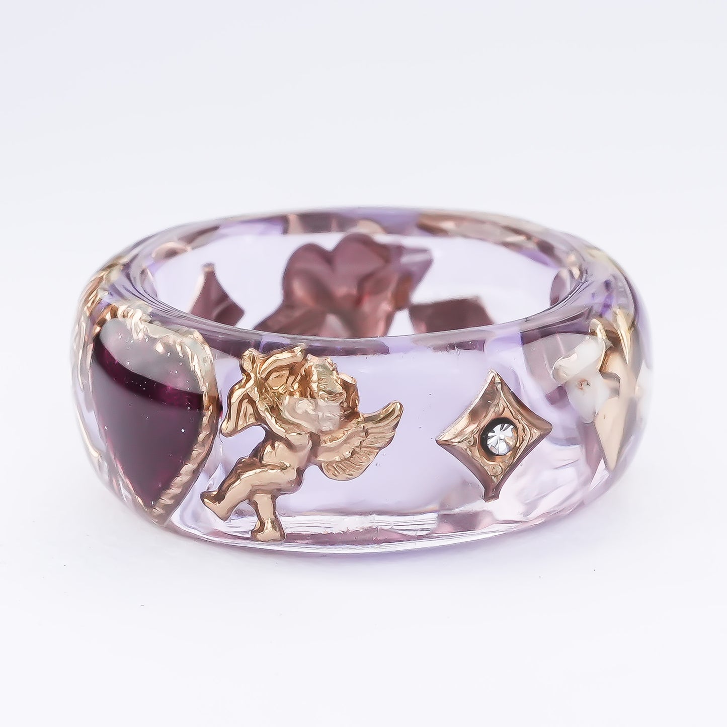 ANGEL RING / HEART ARROW / PURPLE / #12