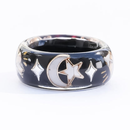 Cupid Heart Ring – Black × Red Heart / #11