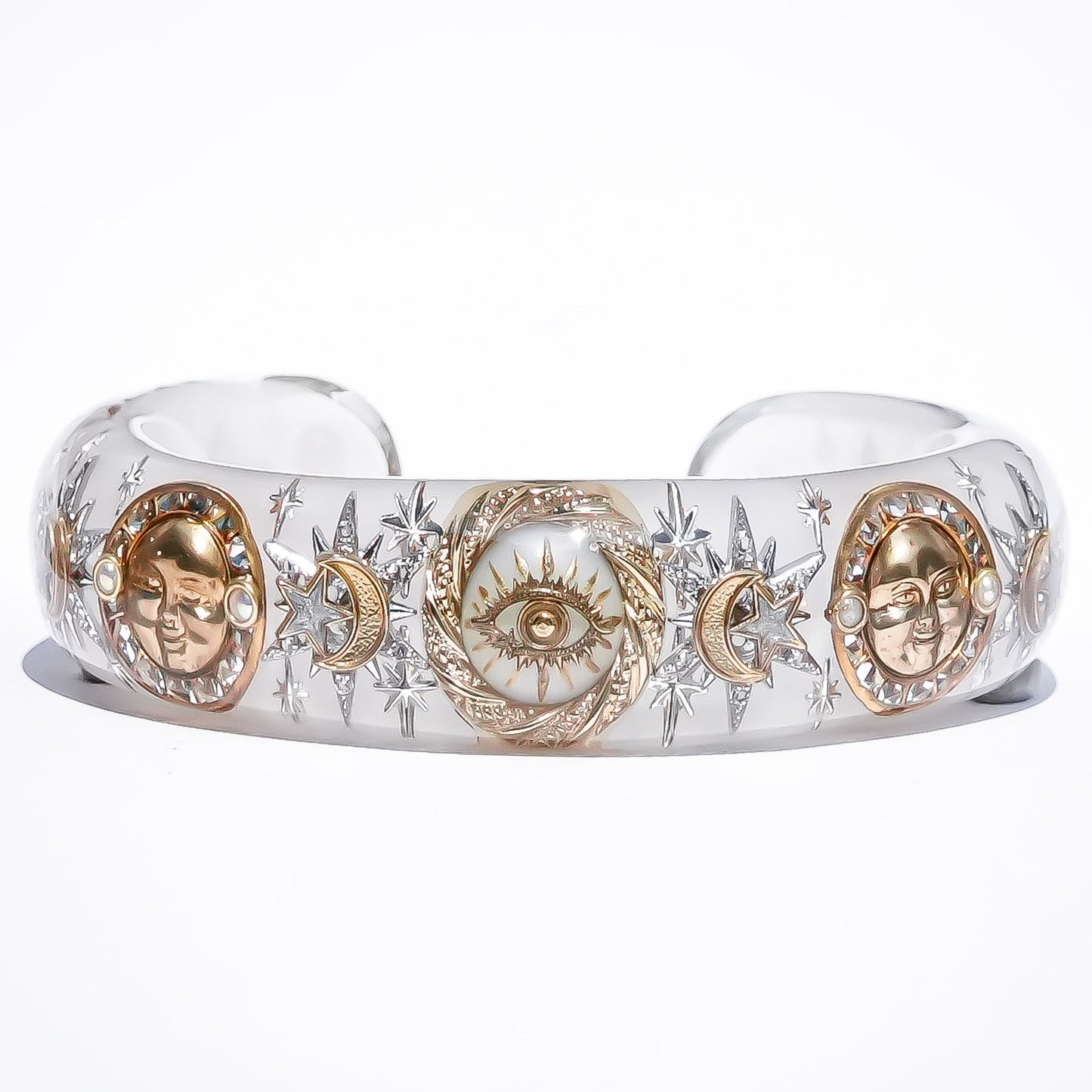 Celestial Eye Bracelet - Smoky White