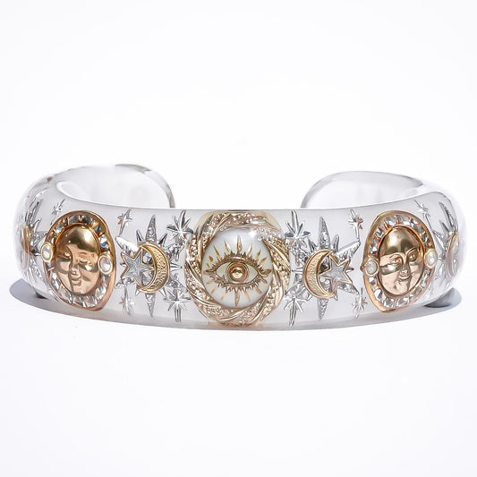 Celestial Eye Bracelet - Smoky White
